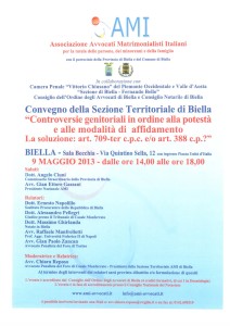 Locandina convegno maggio 2013